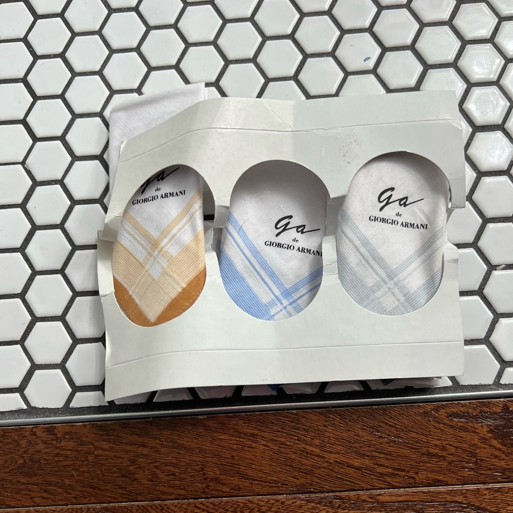 New Bundle of 3 GA Giorgio Armani handkerchiefs